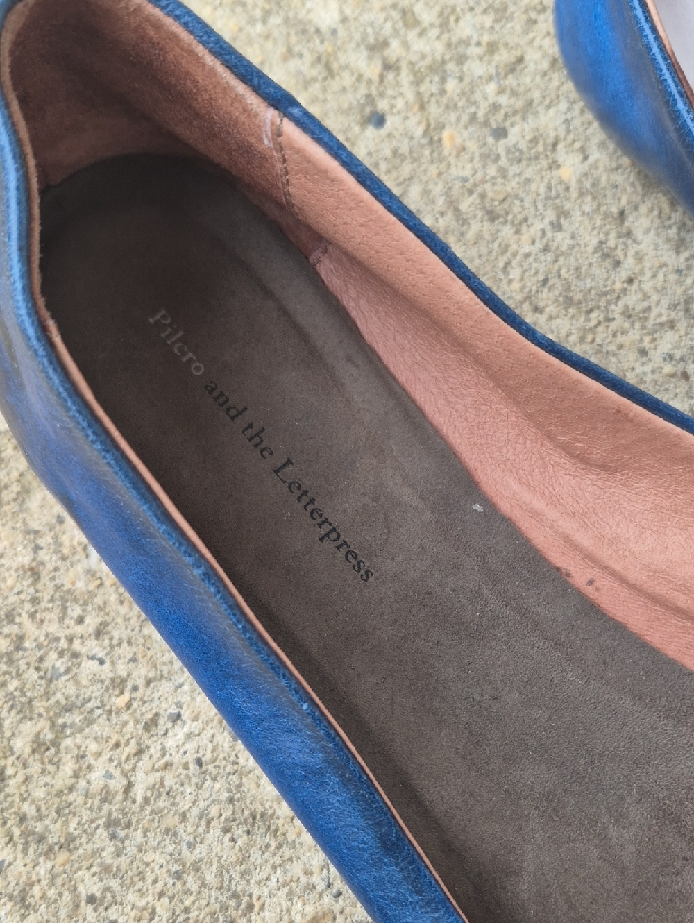 Anthro by Pilcro/Letterpress Antique Blue Flats - Picture 4 of 5